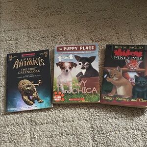 Scholastic Pet Book Collection - Black, Red, Green Covers